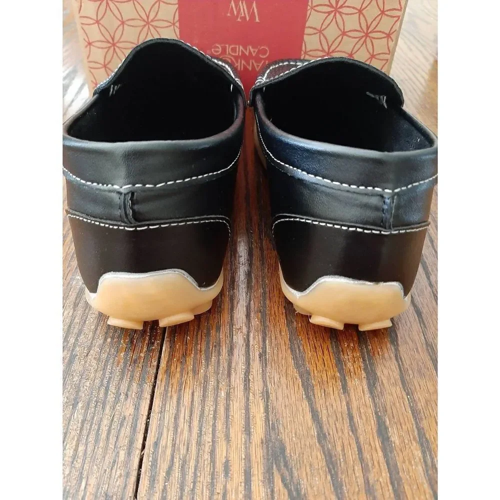 New Kids Size 3.5 (35) Black Casual Slip On Loafers
